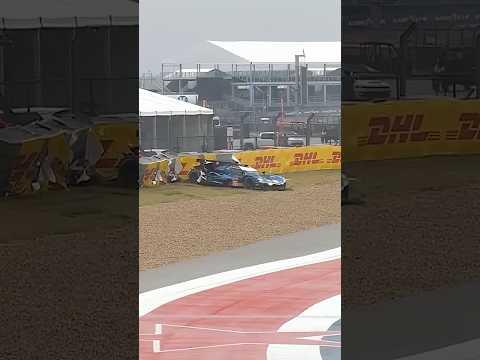 DOUBLE crash in the rain! 🌧️