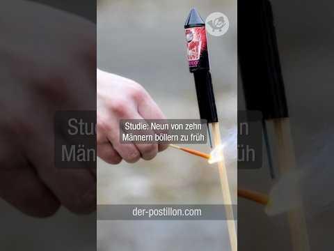 Studie: Neun von zehn Männern böllern zu früh