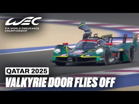 Aston Martin Valkyrie Door Flies Off 😖 I 2025 Qatar 1812 KM I FIA WEC