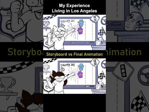 Storyboard vs Animation: Living in Los Angeles (shot 6)