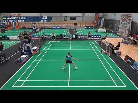 Match point - Sofiia Lavrova vs Nella Nyqvist - WS, SF - Latvia International 2025