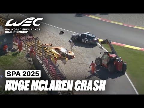 (DRIVER OK) Big McLaren CRASH 🤯 | TotalEnergies 6 Hours of Spa-Francorchamps 2025 | FIA WEC