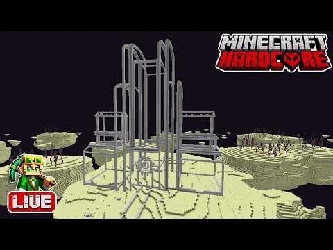 Starting a New Tron-Inspired End Build in my 55,100 Day Hardcore Minecraft World