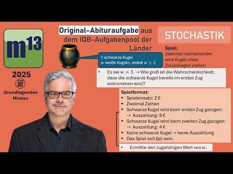 Abitur-Aufgabe: 2025 - STOCHASTIK - OHimi - grundlegendes Niveau - Aufgabengruppe 2