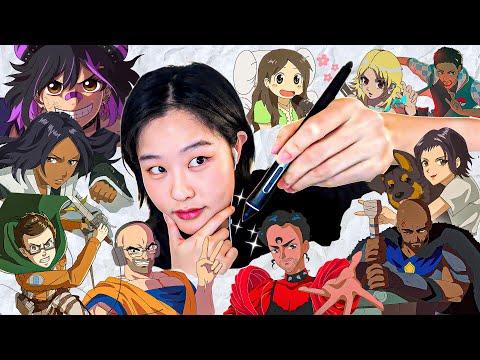 I drew your favorite streamers like anime characters