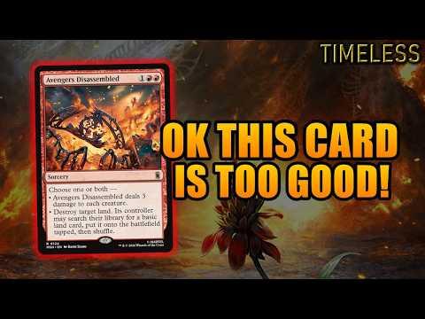 This New Land Destruction Card Is INSANE! | Mono Red Ponza | Timeless BO3 | MTG Arena