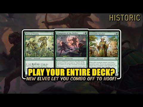🌿 New Elves Make Comboing Off EASY! New Elves Deck! | Historic BO3 | MTG Arena