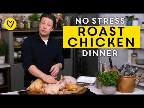 No Stress Perfect Sunday Roast Chicken Dinner | Jamie