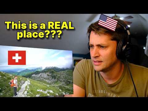 American reacts to Top 10 Places To Visit In Switzerland