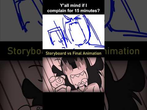 Storyboard vs Animation: me complaining for 15 mins (shot 7)
