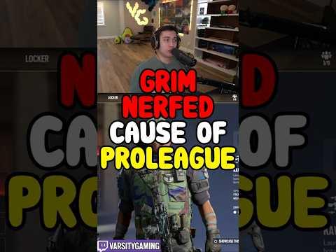 GRIM GOT NERFED CAUSE OF PRO LEAGUE (SIEGE SCHOOL) #shorts