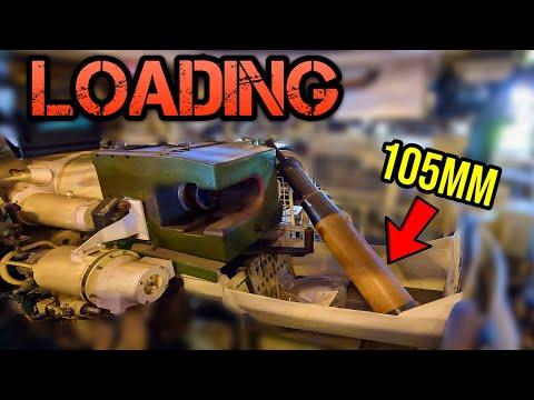 How hard is being a loader on 105mm Tank guns? 💥🥵