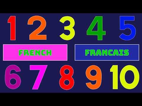 Singing the Numbers 1-10 in French | Chante Les Chiffres 1-10