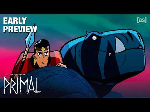 EARLY PREVIEW: Cavern of Horrors | Genndy Tartakovsky's Primal | adult swim