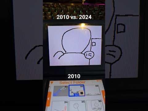 2010 vs. 2024 remake #flipnote #animation