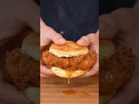 The BEST Honey Butter Fried Chicken Biscuits