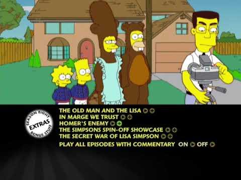 (Gameplay - 4770) The Simpsons: The Complete Eighth Season (Disc 4) (DVD Menu - 654)