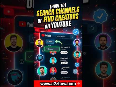 How Can I Find Youtube Channels Instead of Just Videos?