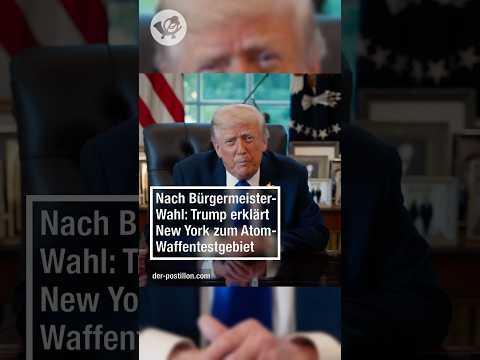 Nach Bürgermeisterwahl: Trump erklärt New York zum Atomwaffentestgebiet