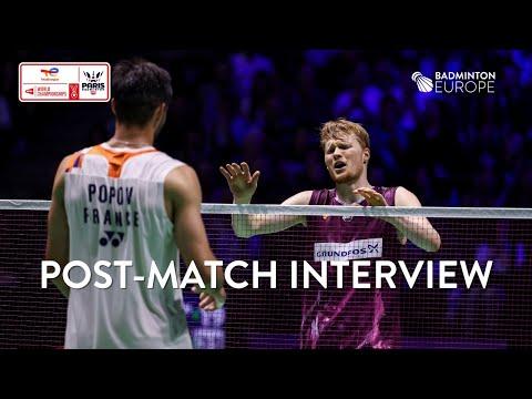 Antonsen defeats Toma Jr Popov in Paris: “Good to get the crowd involved”