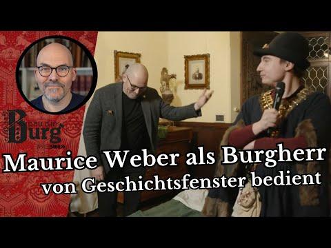 Maurice Weber als Burgherr ...von Geschichtsfenster bedient