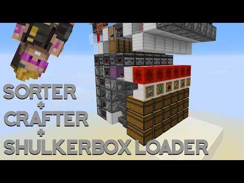 3-in-1 Smart Compression Storage! (Tileable sorter, crafter, and shulkerbox loader) Minecraft 1.21+