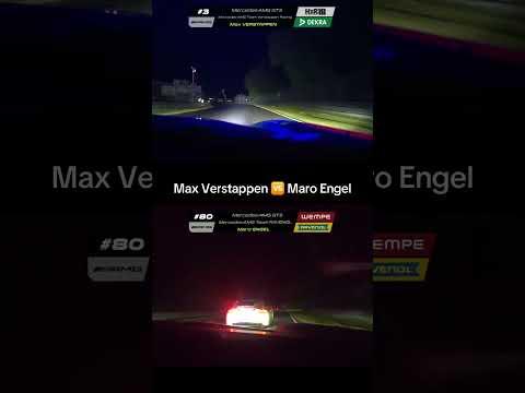 Max Verstappen 🆚 Maro Engel hits different ⚔️ 🌕 #24hNBR