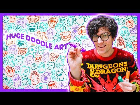 Making HUGE Doodle Art