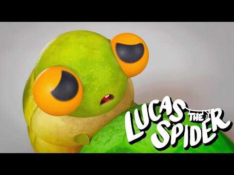 Lucas the Spider's Jumping Friend Lost His Home + More Lucas The Spider Cartoons for Kids