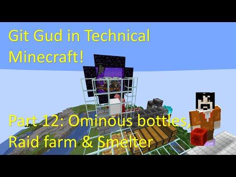 Raid farm, ominous bottle farm and smelter upgrade! "Git gud in Technical Minecraft", Java 1.21