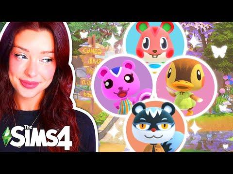 The Sims 4 But Each Tiny Home is a RANDOM ANIMAL CROSSING VILLAGER