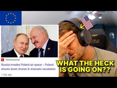 American reacts to RUSSIA INVADES POLAND AIR SPACE