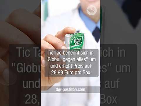 Tic Tac benennt sich in "Globuli gegen alles" um und erhöht Preis auf 28,99 Euro pro Box
