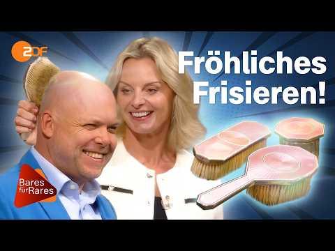 Blickfang im Bad: Rosa Toilettengarnitur sorgt für Styling-Session im Händlerraum | Bares für Rares