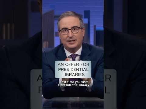 An Offer for Presidential Libraries #lastweektonight