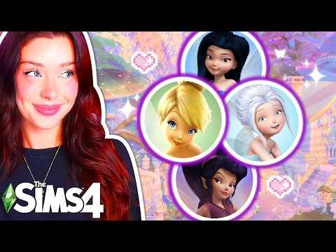 Each Tiny Home is a Different PIXIE HOLLOW FAIRY in The Sims 4