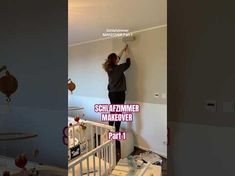 SCHLAFZIMMER AN EINEM TAG RENOVIEREN! #wandvertäfelung #streichen #roomtour