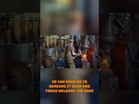 Crafting a Damascus Axe The Reverse Hot Dog Technique