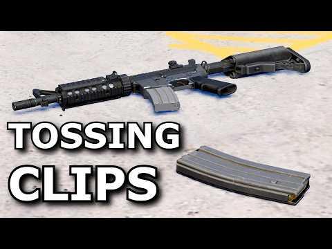 Which Gun has the most magazine-throwing range?