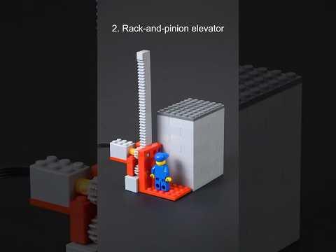 Elevator types demonstrated with Lego #shorts