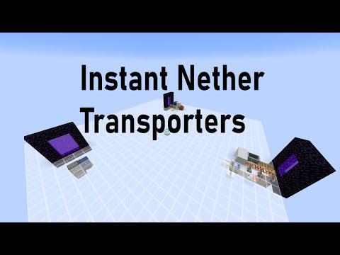 Instant Nether Transporters (JAVA 1.21+)