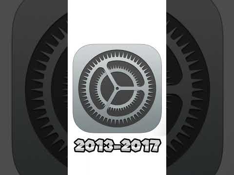 Apple iPhone Settings Logo Evolution Historical Logos #shorts #apple #iphone #ios #technology #ipad