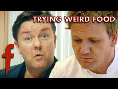 Celebrity Guests Eat Some Questionable Things | The F Word | Gordon Ramsay