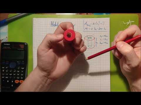 Hohlzylinder   Volumen und Oberfläche