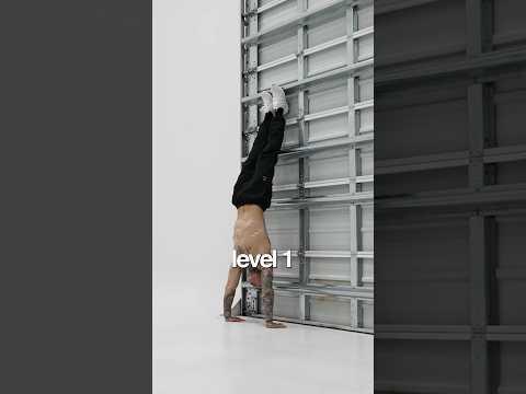 LEVEL 1: You can get up, but you can’t stay up. This stage is all about owning your handstand.
