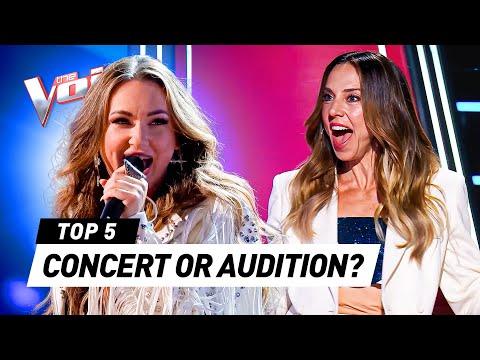BLIND AUDITIONS That Turn Into CONCERTS on The Voice