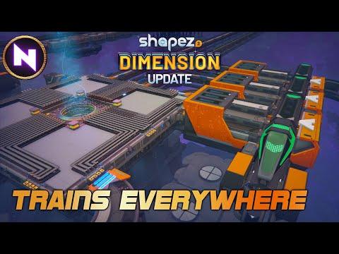 Getting Started With TRAINS | 04 | Shapez 2 DIMENSION UPDATE | Tutorial/Lets Play