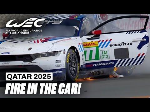 Nightmare Moment as Car Catches on Fire! I 2025 Qatar 1812 KM I FIA WEC