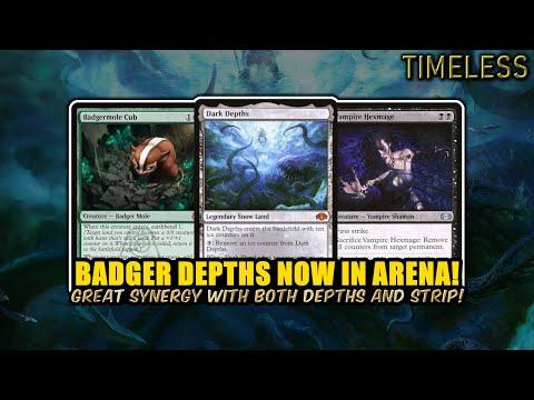 ❄️ Dark Depths Comes To Arena! 🦡 Can Badgermole Cub Make It Even Better! | Timeless BO3 | MTG Arena