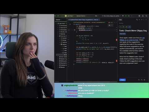 LIVE Rust: Learning Vectors, Strings & HashMaps with @JetBrainsTV Academy